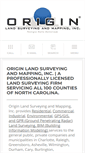 Mobile Screenshot of originlandsurveying.com